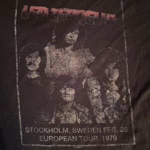 Led Zeppelin “Mythgem Ltd 2011 Tour” T-Shirt – Faded Black – XL